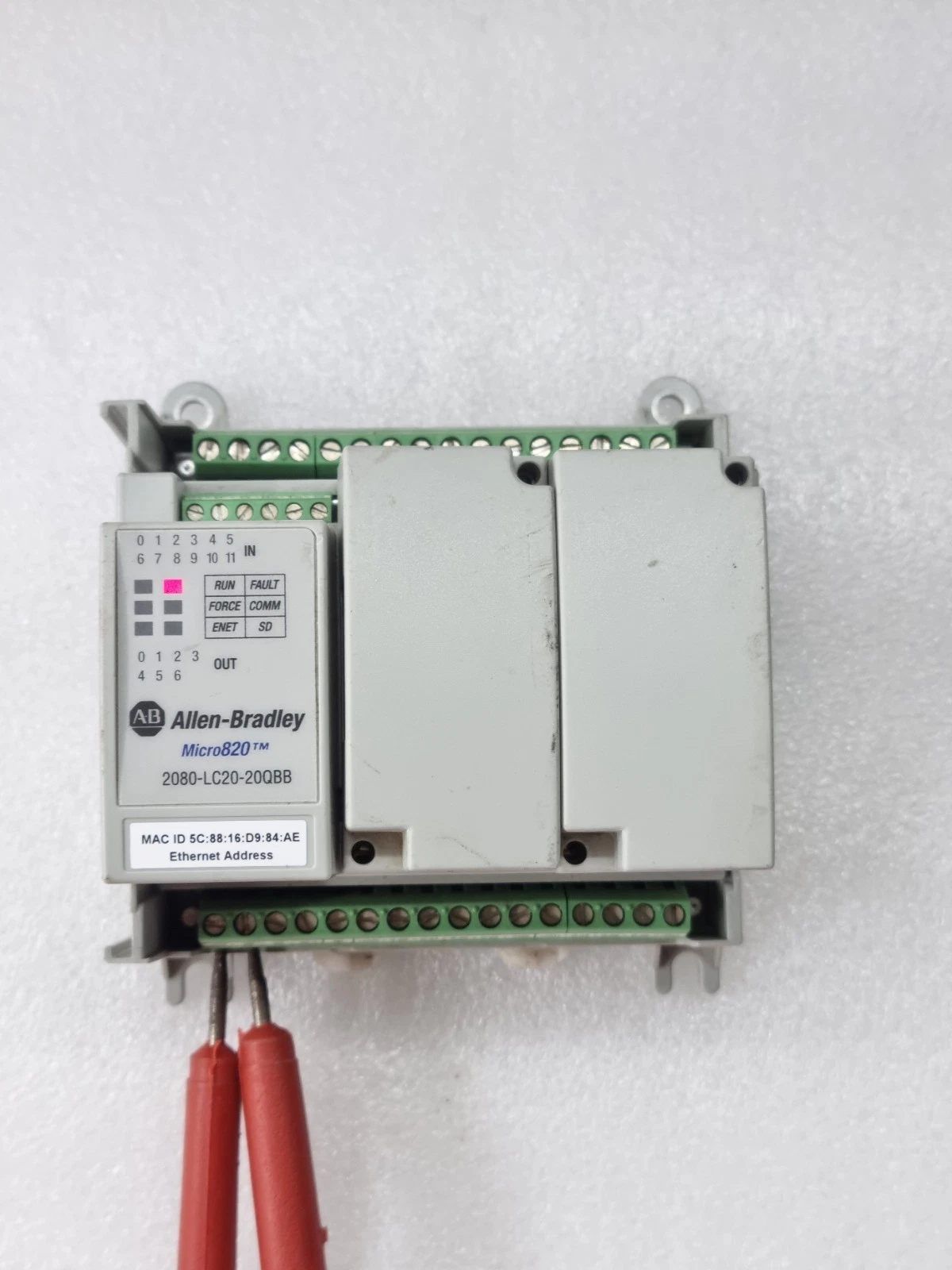 ALLEN BRADLEY Micro820 2080-LC20-20QBB SER C EtherNet Ip Plc (Error as Video)